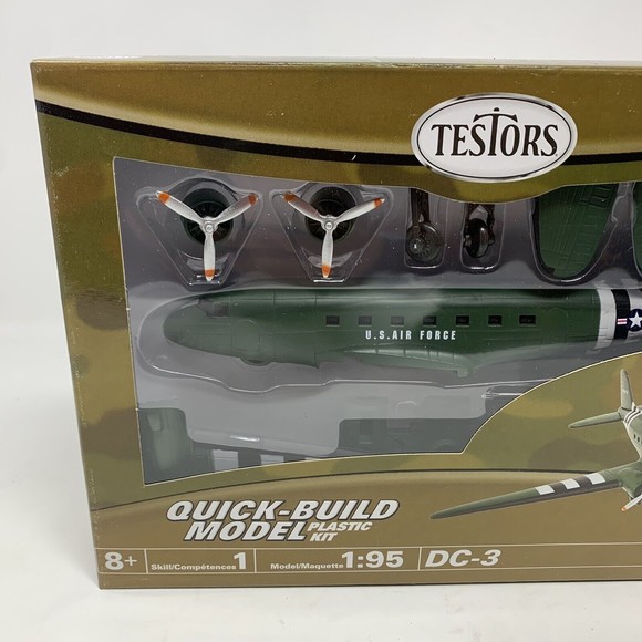 Testors U.S. Army DC-3 Planes Model Assembling Kit 1:95 Scale 8+ Quick Build - Picture 3 of 6